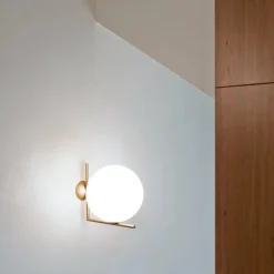 Flos IC C/W 1 Váglampe Messing