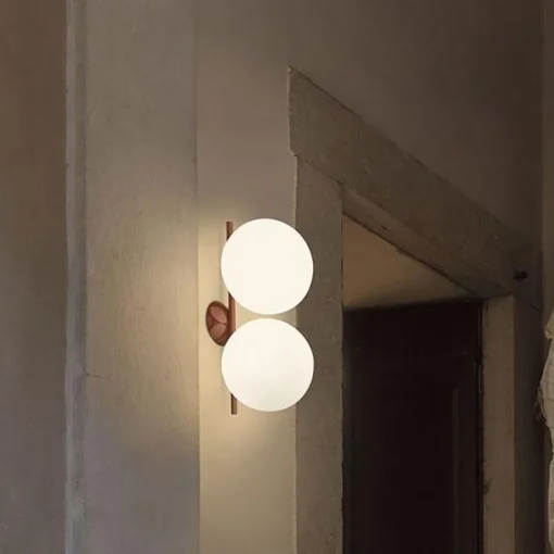 Flos IC C/W1 Double Váglampe Krom