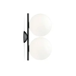 Flos IC C/W1 Double Váglampe Sort