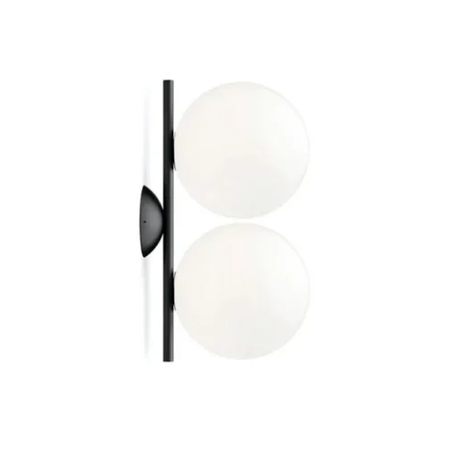 Flos IC C/W1 Double Váglampe Sort