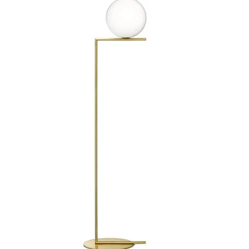 Flos IC F2 Gulvlampe Messing