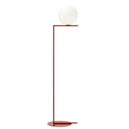 Flos IC F2 Gulvlampe Mørk Rød