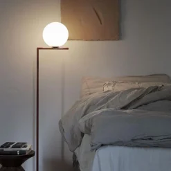 Flos IC F2 Gulvlampe Mørk Rød