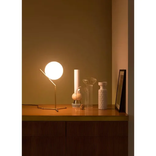 Flos IC T1 Høj Bordlampe Messing