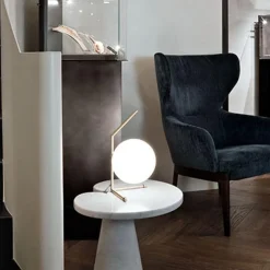 Flos IC T1 Lav Bordlampe Krom
