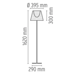 Flos KTribe F2 Gulvlampe Transparent
