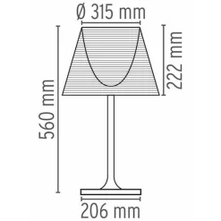 Flos KTribe T1 Bordlampe Glas