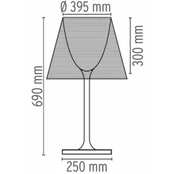 Flos KTribe T2 Bordlampe Røgfarvet