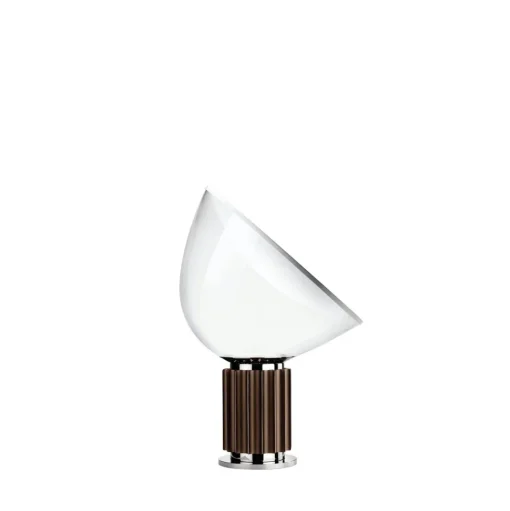 Flos Taccia LED Bordlampe Bronze Med Glas