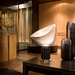 Flos Taccia LED Bordlampe Bronze Med Glas
