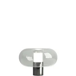 FontanaArte Fontanella Bordlampe Medium Krom/Sort