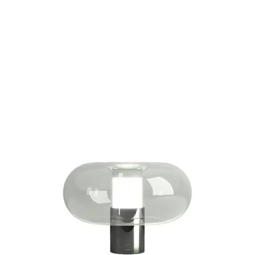 FontanaArte Fontanella Bordlampe Medium Krom/Sort