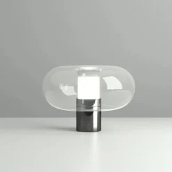 FontanaArte Fontanella Bordlampe Medium Krom/Sort