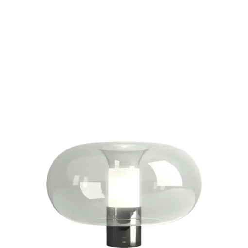 FontanaArte Fontanella Bordlampe Stor Krom/Sort