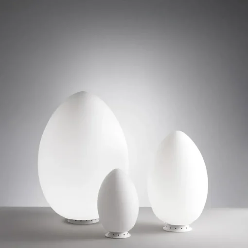 FontanaArte Uovo Bordlampe Stor Hvid
