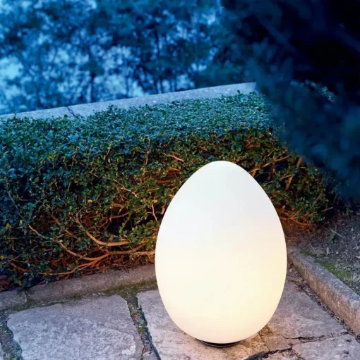 FontanaArte Uovo Transportabel Lille Lampe Hvid