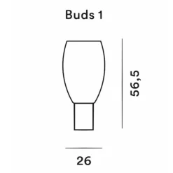 Foscarini Buds 1 Bordlampe Hvid