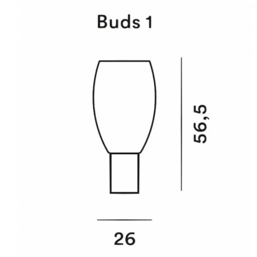 Foscarini Buds 1 Bordlampe Hvid