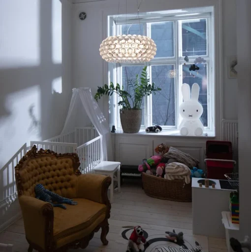 Foscarini Caboche Plus Pendel Media LED Dámpbar Transparent