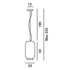 Foscarini Chouchin Pendel Grøn