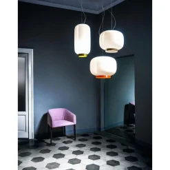 Foscarini Chouchin Reverse Pendel Hvid & Orange