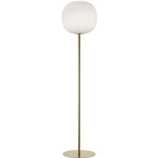 Foscarini Gem Gulvlampe Hvid/ Guld