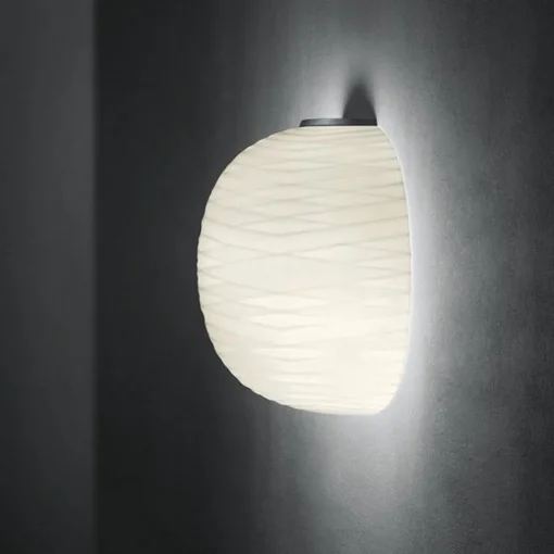 Foscarini Gem Semi MyLight Váglampe Grafit/ Hvid