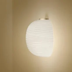 Foscarini Gem Semi MyLight Váglampe Guld/ Hvid