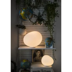 Foscarini Gregg Media Bordlampe Hvid/Guld Dámpbar