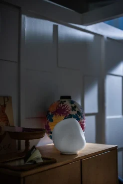 Foscarini HOBA Bordlampe Grande Dámpbar Hvid