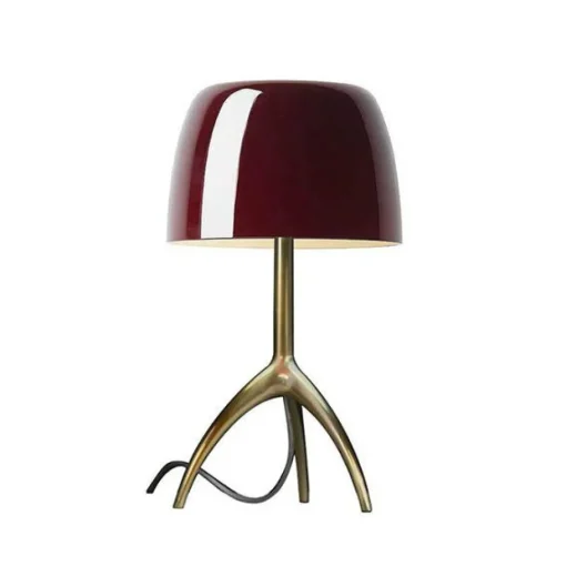Foscarini Lumiere Bordlampe Piccola Kirsebár Champagne med Lysdámper