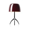 Foscarini Lumiere Bordlampe Piccola Kirsebár Aluminium med Lysdámper
