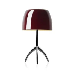 Foscarini Lumiere Bordlampe Piccola Kirsebár Aluminium med Lysdámper