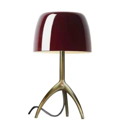 Foscarini Lumiere Bordlampe Grande Kirsebár Champagne med Lysdámper
