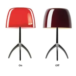 Foscarini Lumiere Bordlampe Grande Kirsebár Champagne med Lysdámper