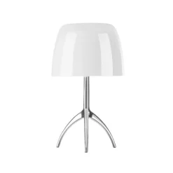 Foscarini Lumiere Bordlampe Piccola Hvid Champagne med Lysdámper