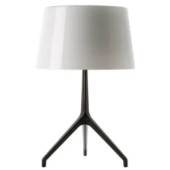 Foscarini Lumiere Xxl Bordlampe Hvid Sortforkromet
