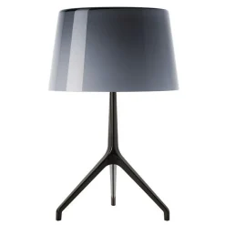 Foscarini Lumiere Xxl Bordlampe Grå Sortforkromet