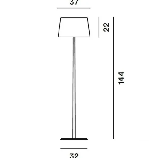 Foscarini Lumiere Xxl Gulvlampe Aluminium & Hvid med Lysdámper