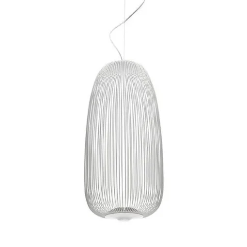 Foscarini Spokes 1 med Lysdámper Hvid