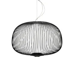 Foscarini Spokes 3 Pendel med Lysdámper Sort