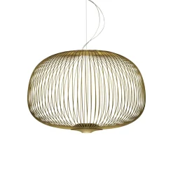 Foscarini Spokes 3 Pendel med Lysdámper Guld