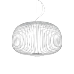 Foscarini Spokes 3 Pendel med Lysdámper Hvid