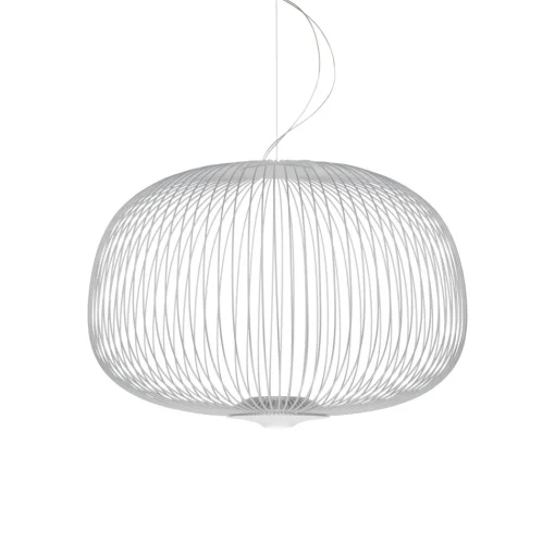 Foscarini Spokes 3 Pendel med Lysdámper Hvid