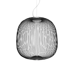 Foscarini Spokes 2 Pendel med Lysdámper Sort
