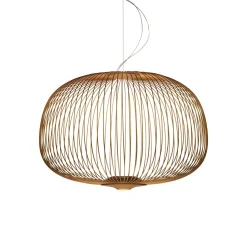 Foscarini Spokes 3 Pendel med Lysdámper Kobber