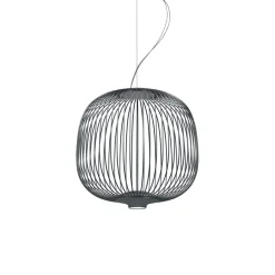 Foscarini Spokes 2 Piccola Pendel med Lysdámper Grå