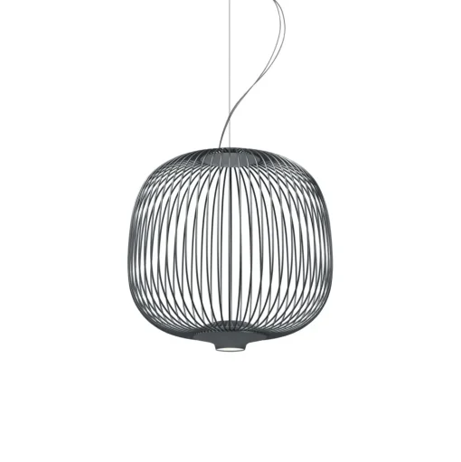 Foscarini Spokes 2 Piccola Pendel med Lysdámper Grå