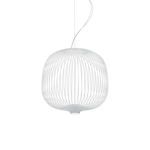 Foscarini Spokes 2 Piccola Pendel med Lysdámper Hvid