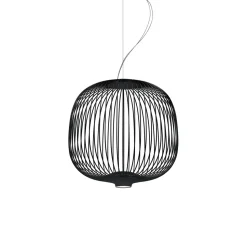 Foscarini Spokes 2 Piccola Pendel med Lysdámper Sort